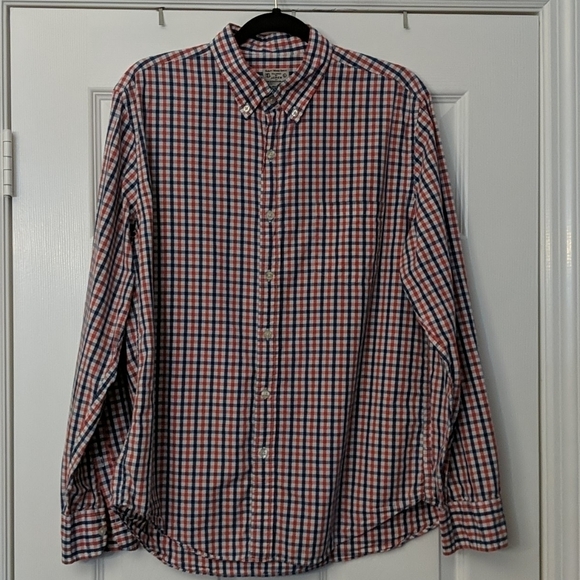 Men's J.CREW Checked Button Down Shirt - Picture 1 of 4